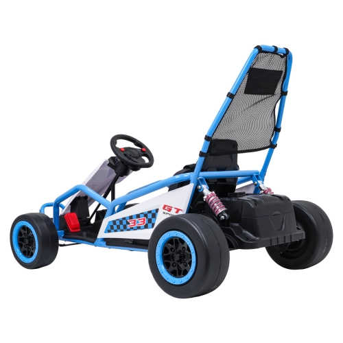 Gokart na akumulator dla dzieci TORNADO z Funkcją Driftu Niebieski DM-108 Gokart na akumulator dla dzieci TORNADO z Funkcją Driftu Niebieski DM-108